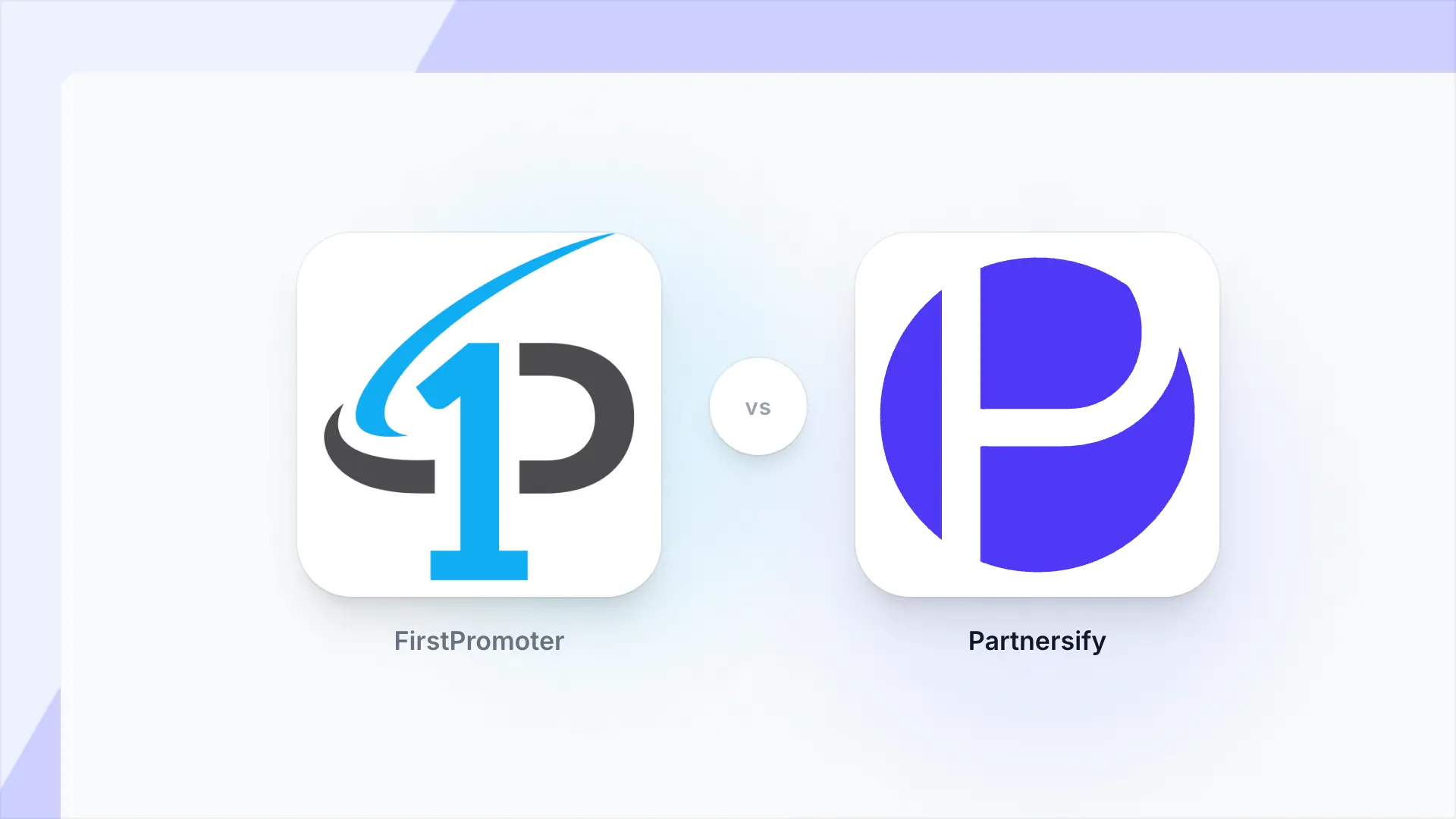 Partnersify logo and FirstPromoter logo side by side