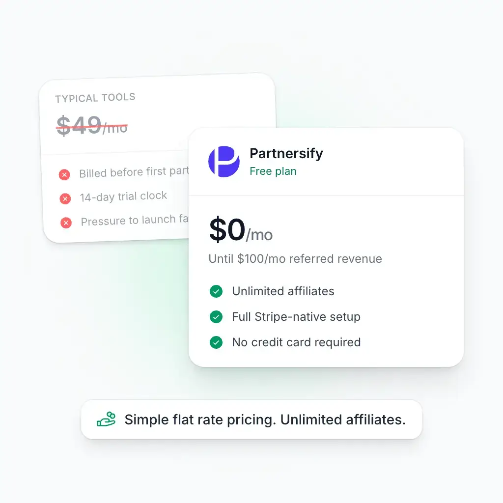 Partnersify free plan versus expensive affiliate tools