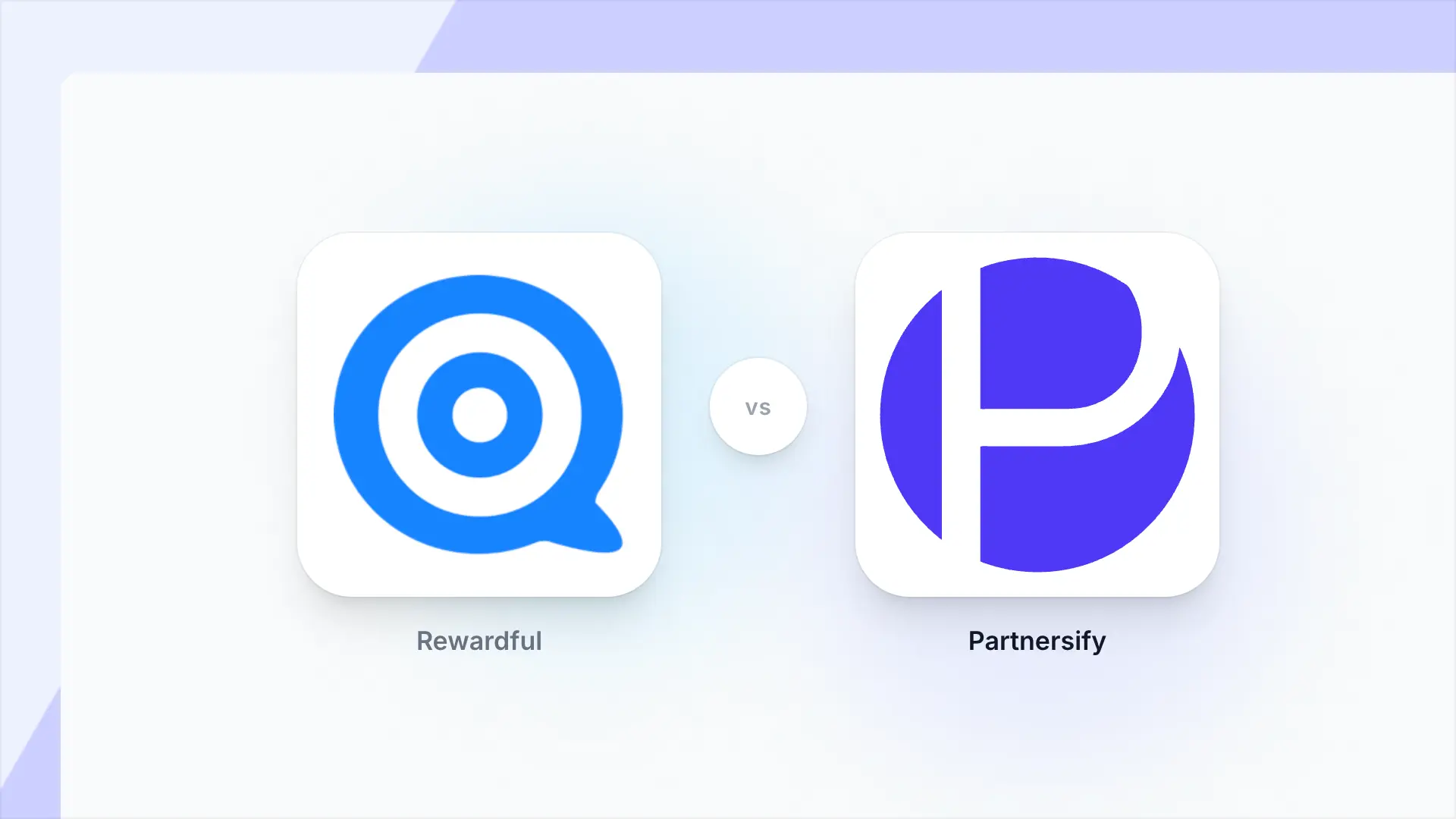 Partnersify logo and Rewardful logo side by side